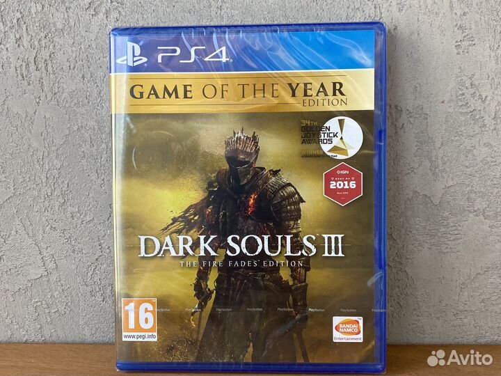 Dark Souls 3 Fire Fades Edition диск для PS4