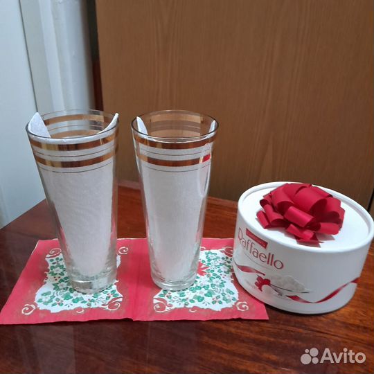 Высокие бокалы, 6 шт