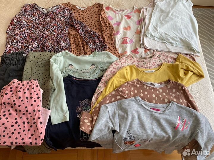 Вещи пакетом на девочку 110 116