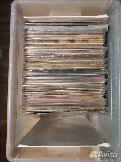 Коробка с виниловыми пластинками (100+) 20.07