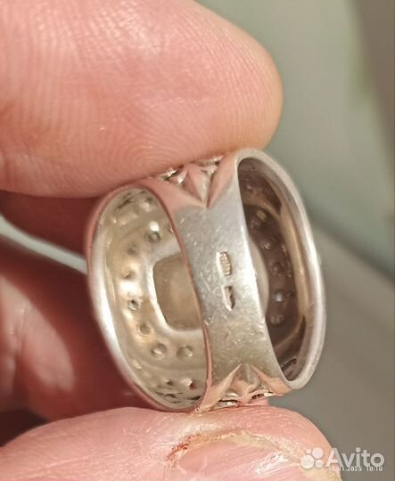 Мужской перстень серебро бу 925