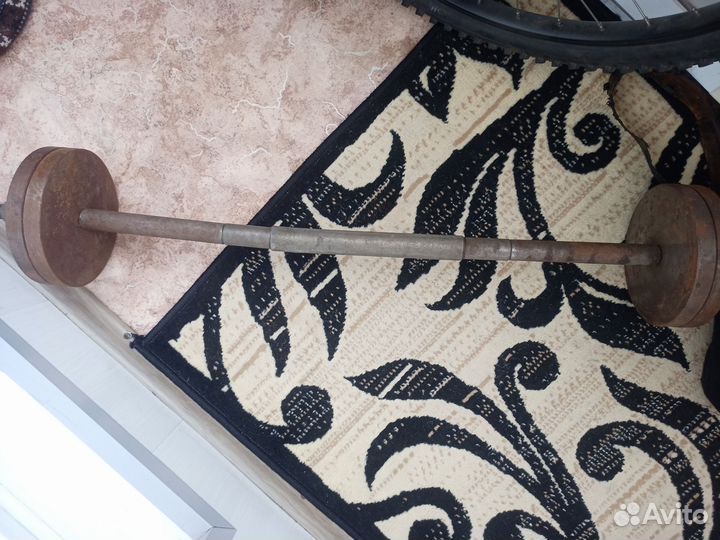 Штанга гриф блины бу