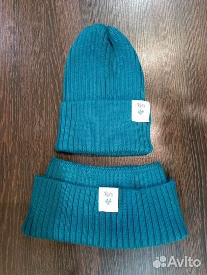 Комплект шапка и снуд детский