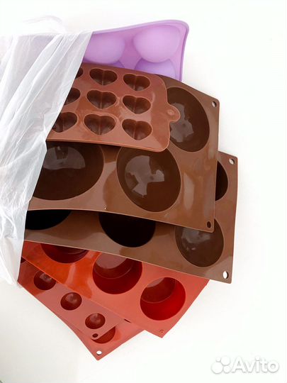 Силиконовые формы для выпечки. Цена за все