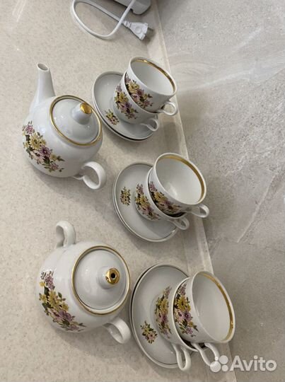 Чайный Рижский сервиз Советский Союз