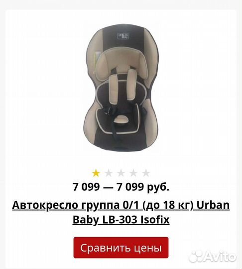 Детское автокресло с креплением isofix