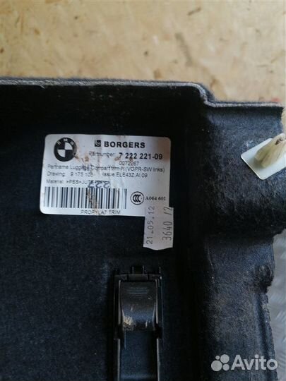 Обшивка багажника задняя левая Bmw X3 F25 N47D20C