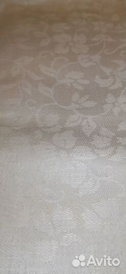 Скатерть жаккардовая, лён, качество СССР