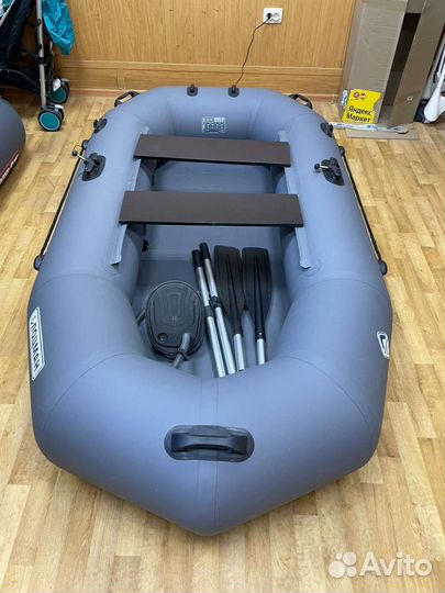 Лодка под мотор ковчег Лоцман Профи 240 серый