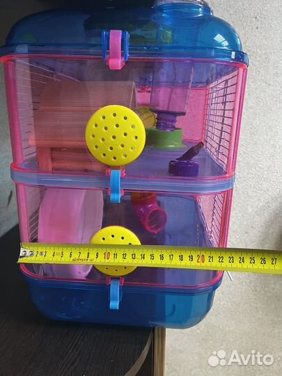 Клетка двухэтажная для сирийского хомяка