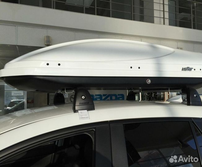 Авто бокс багажник на крышу 430л белый