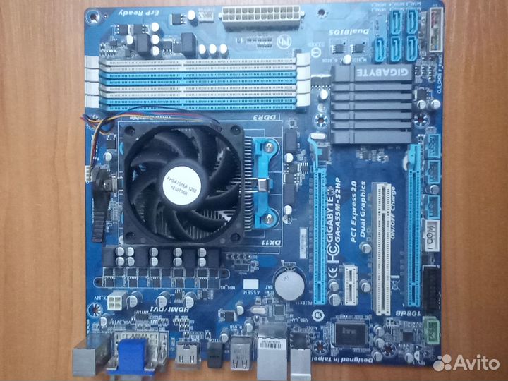 Motherboard GA-A55M-S2HP + Процессор AMD A6-3600 +