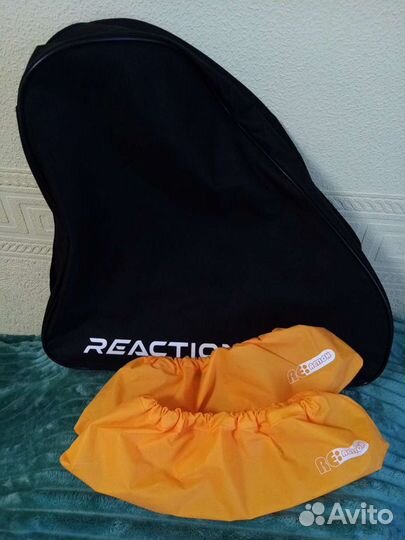 Ролики раздвижные reaction, р.32-35 +защита +сумка