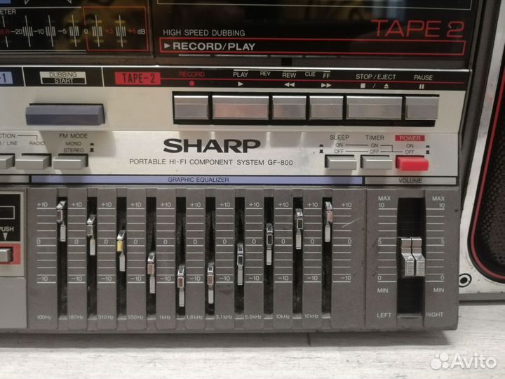 Кассетный магнитофон Sharp GF-800