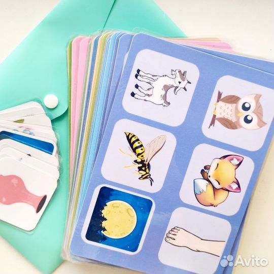 Логопедическое лото Слоговая структура слова