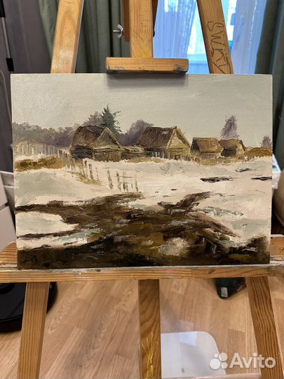 Картина маслом. холст на картоне