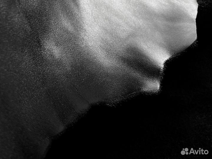 Шикарная кожа. Люкс. Натуральная шкура. Чёрная
