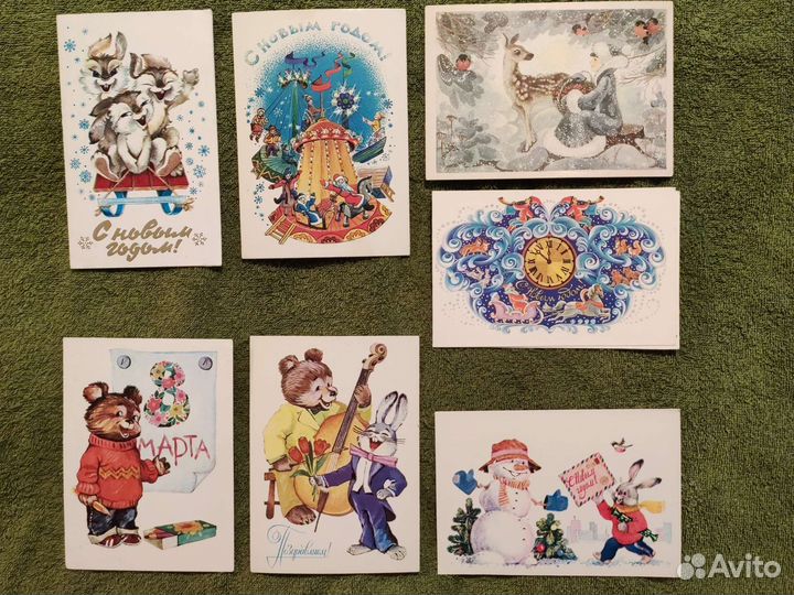 Открытки СССР Зарубин и другие