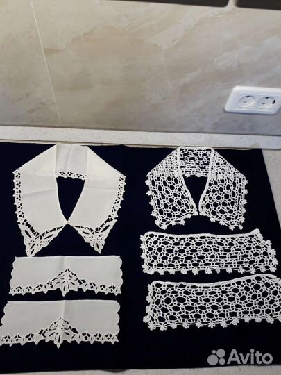 Воротники вязаные