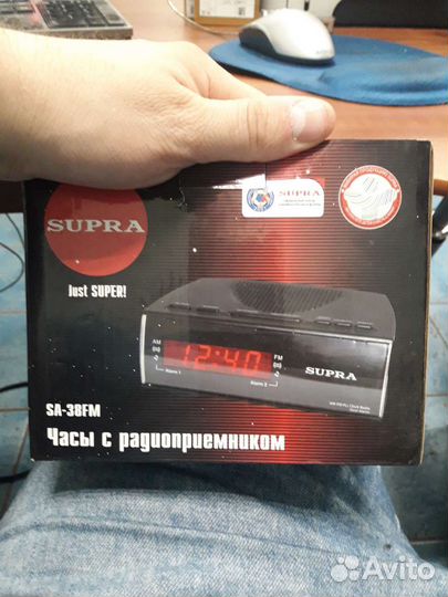 Радиоприемник supra с часами и будильником