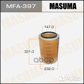 MFA-397 фильтр воздушный Hino MFA-397 Masuma