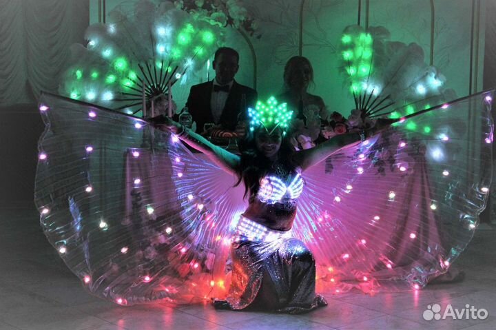 Световое шоу на свадьбу,юбилей,восточный танец