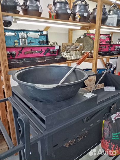 Казан чугунный узбекский 10 литров