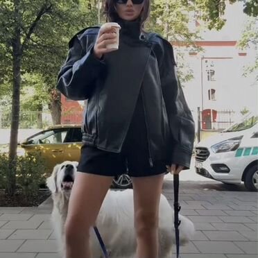 Куртка из кожзама