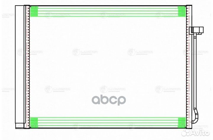 Радиатор кондиц. для а/м BMW X5 (E70) (06) /X6