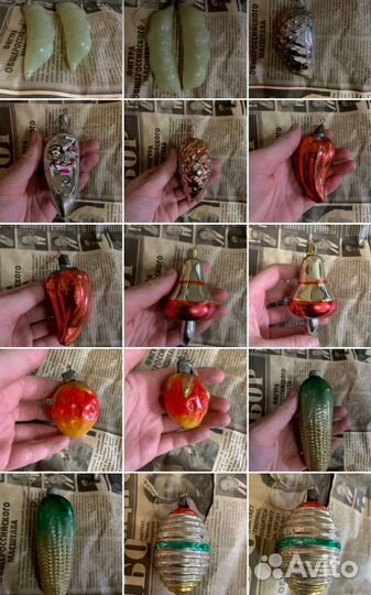 Елочные игрушки СССР