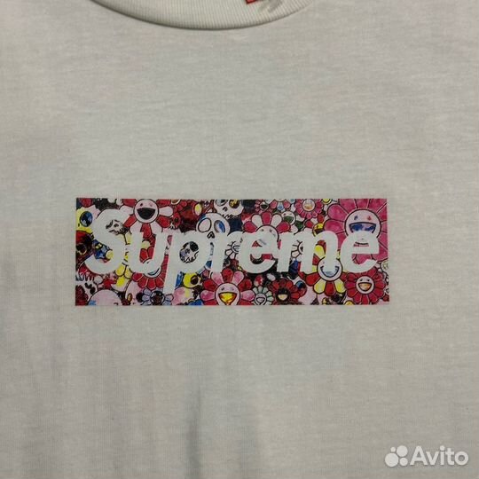 Футболка supreme box logo Murakami