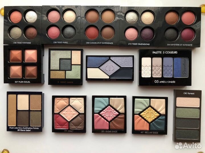 Тени вкладки Chanel Dior YSL Estée Lauder Guerlain