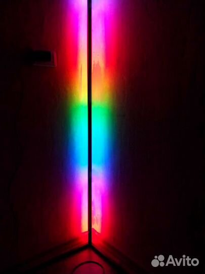 Угловой светодиодный торшер, напольная лампа RGB