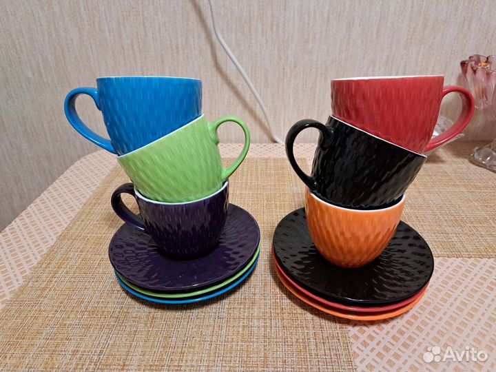 Чайный набор чашки и блюдца