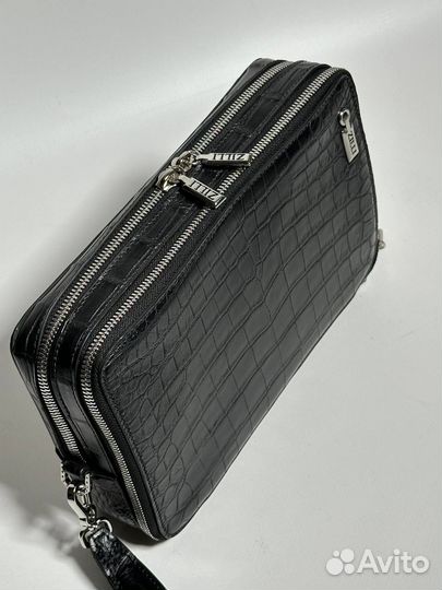 Клатч Zilli из кожи крокодила