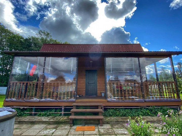 Мягкие и гибкие окна на беседку