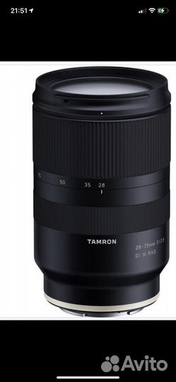 Объектив tamron 28-75 2.8