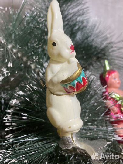 Елочные игрушки СССР на прищепке