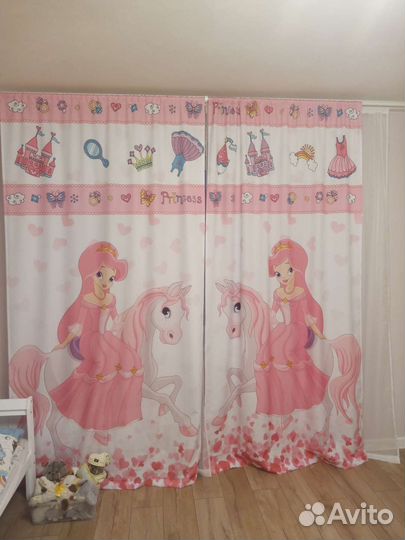 Шторы в детскую для девочки