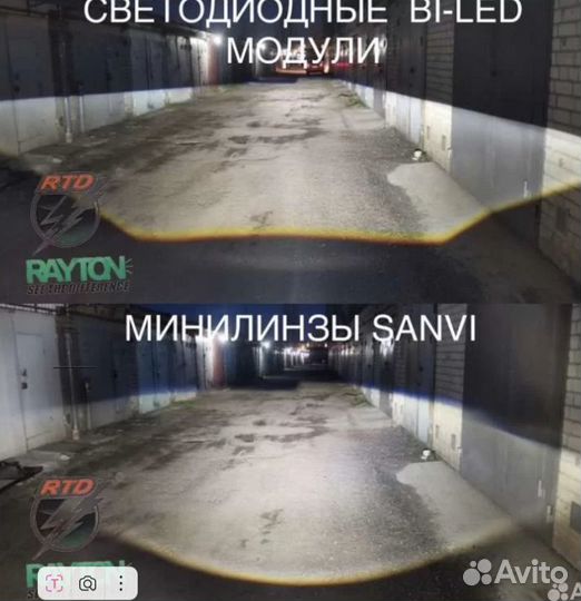 Минилинзы H4 Sanvi