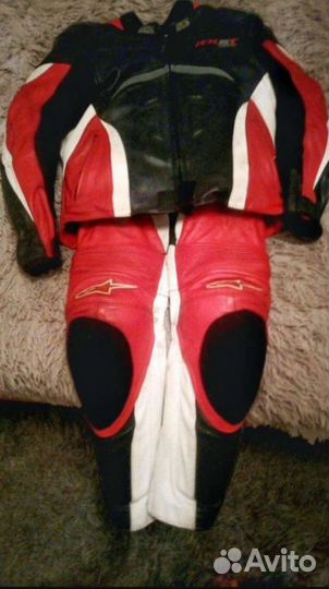 Мотокомбенизон кожанный