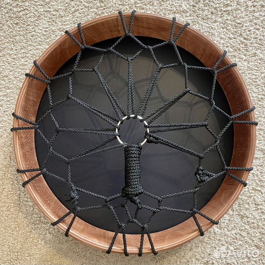 Бубен Shamanic synthetic drum Black 50х50