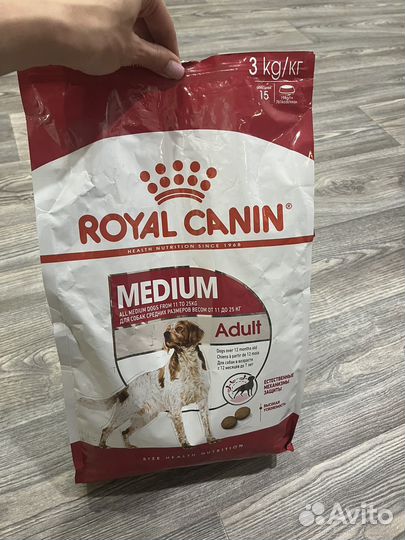 Корм для собак royal canin medium adult