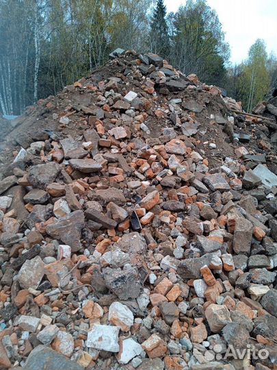 Щебень вторичный кирпичный бой бетонный асфальт
