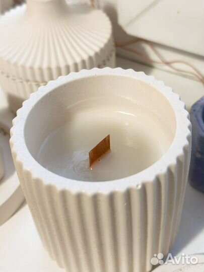 Свечи ручной работы в гипсе