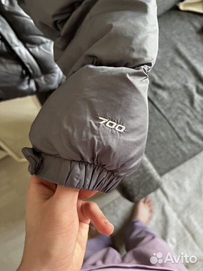 Пуховик The North Face 700 серый