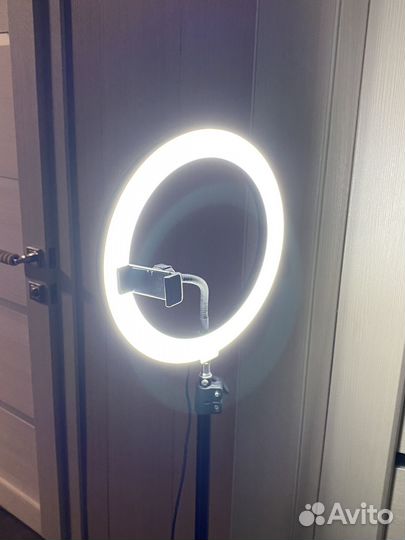 Кольцевая лампа со штативом бу