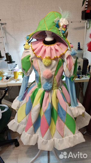 Костюм, Арлекин, на девочку 140-146