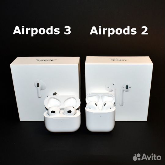 Беспроводные блютуз наушники AirPods 2 / 3