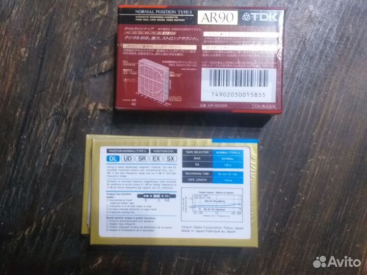 Аудиокассеты новые запечатанные tdk и Hitacni